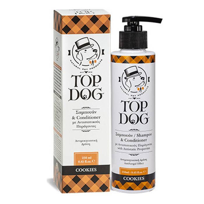 Top Dog Sampouan Skulou me Malaktiko kai Aroma Cookies 250ml